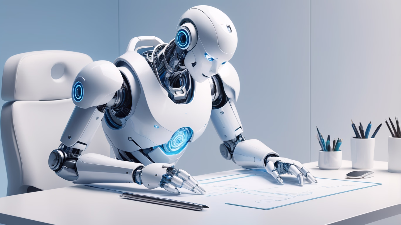 Minimalist concept showing AI boosting productivity through automation - AI Workflow Tools.
